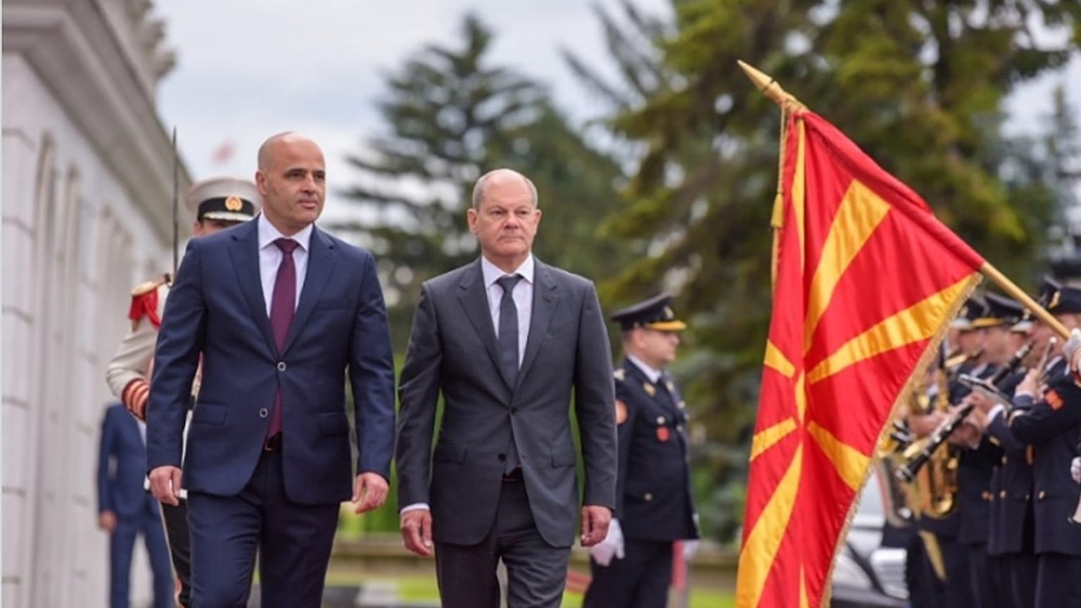 Ο Γερμανός Καγκελάριος Όλαφ Σολτς στα Σκόπια 