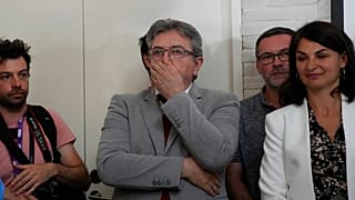 Jean-Luc Mélenchon, a baloldali összefogás vezetője a francia nemzetgyűlési választások első fordulója után 