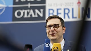 Jan Lipavsky egy berlini NATO-értekezleten