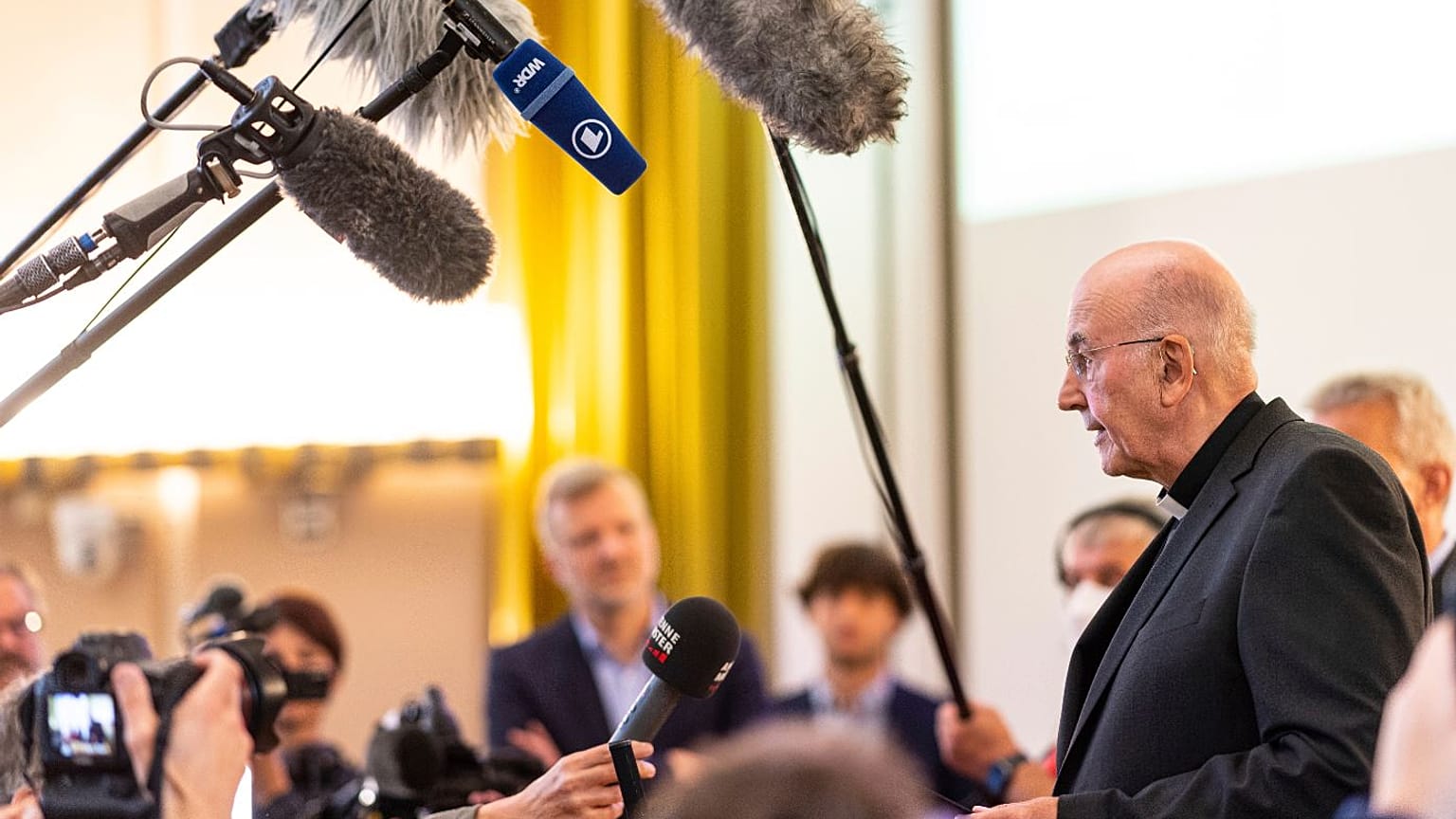 The bishop of Muenster Felix Genn has acknowledged that his apology to victims of abuse “is not enough”.