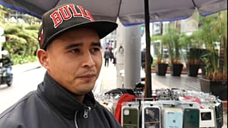 Un trabajador migrante venezolano en Colombia