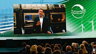 Gastgeber Arnold Schwarzenegger war lediglich online aus Toronto zugeschaltet