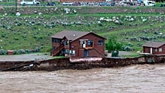 Heftige Regenfälle sorgten im Yellowstone-Nationalpark für Überschwemmungen