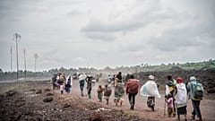 Populares fogem dos combates entre Exército da RDC e rebeldes do M23, no Kivu Norte