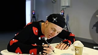 Artist Albert Oehlen is motion captured in the creation of his new artwork Basement Drawing