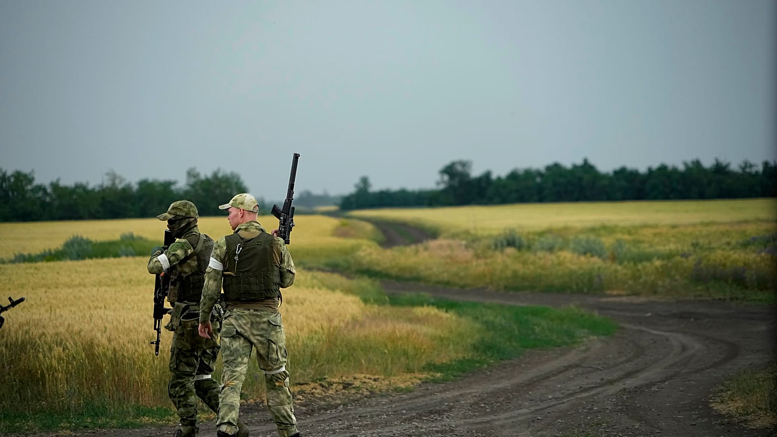 Российские военные в Запорожской области