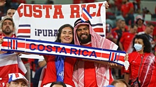 Adeptos da Costa Rica festejam o apuramento