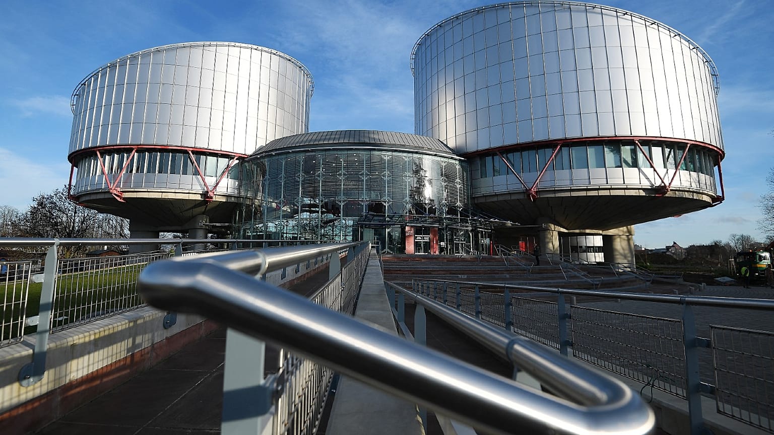 This photo shows the European Court of Human Rights (ECHR) in Strasbourg, eastern France, on February 7, 2019.
