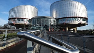 This photo shows the European Court of Human Rights (ECHR) in Strasbourg, eastern France, on February 7, 2019.