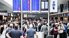 Der Zürcher Flughafen am Mittwochmorgen