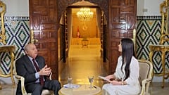 المستشار الصادق بلعيد خلال مقابلته مع قناة يورونيوز