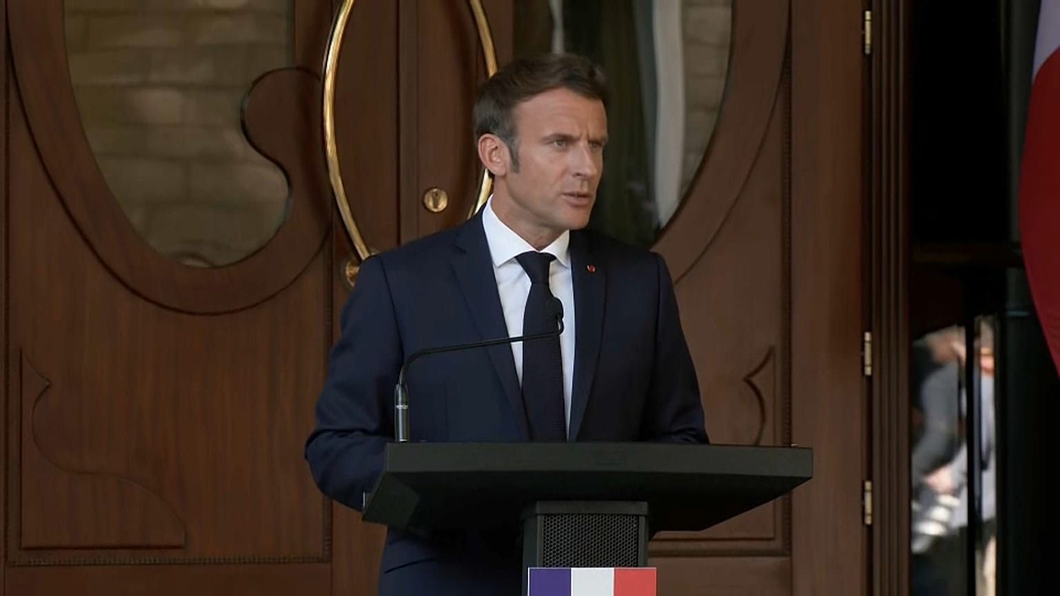 Il presidente francese Emmanuel Macron