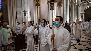 Corpus Christi Messe 2020 in Madrid in Spanien
