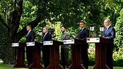 نشست خبری سران فرانسه، آلمان، ایتالیا، رومانی و اوکراین