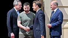 Scholz, Draghi und Macron bei Selenskyj