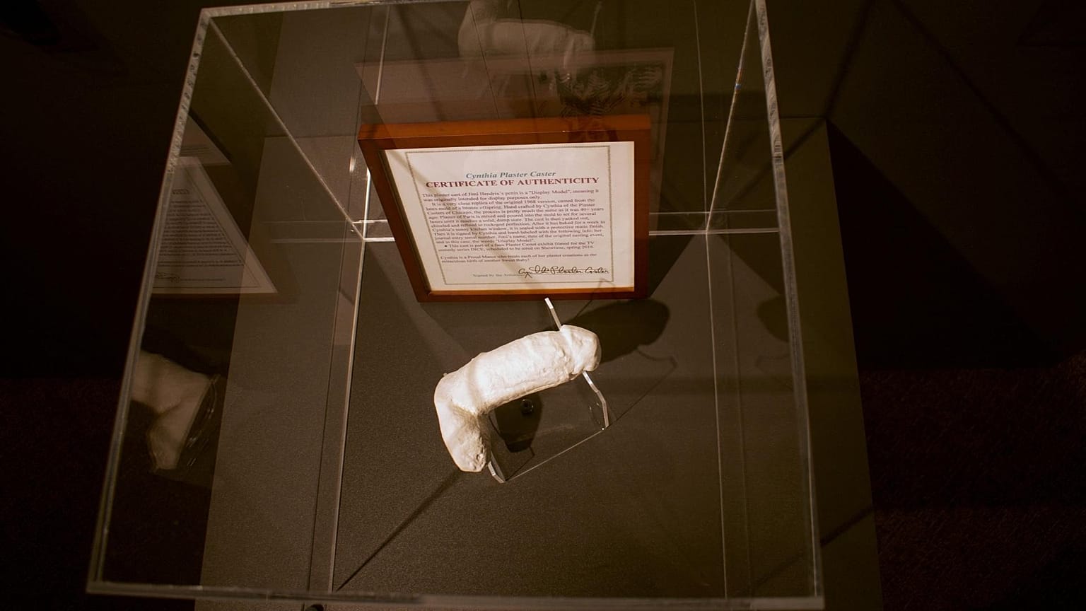 Jimi Hendrix's erect penis on display