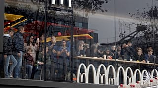 Fransa'nın başkenti Paris'te bir McDonald's şubesi