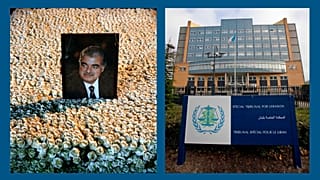 photo de l'ex-Premier ministre libanais Rafic Hariri (15/01/2014) - ext. du Tribunal de l'ONU pour le Liban à La Haye (11/11/2011)