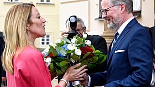 EU-Parlamentspräsidentin Metsola zu Gesprächen in Prag