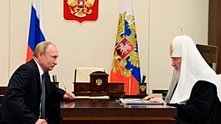 Patriarch Kirill mit Präsident Wladimir Putin im November 2020