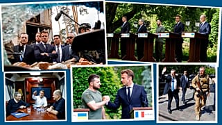Photos de la visite à Kyiv des dirigeants européens, le 16/06/2022
