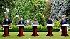 Les leaders européens à Kyiv (Ukraine), le 16/06/2022