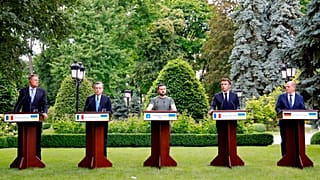 Les leaders européens à Kyiv (Ukraine), le 16/06/2022