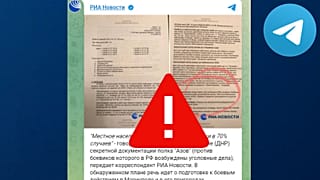 A misleading classified file claims that most of Mariupol's population approves of Russia