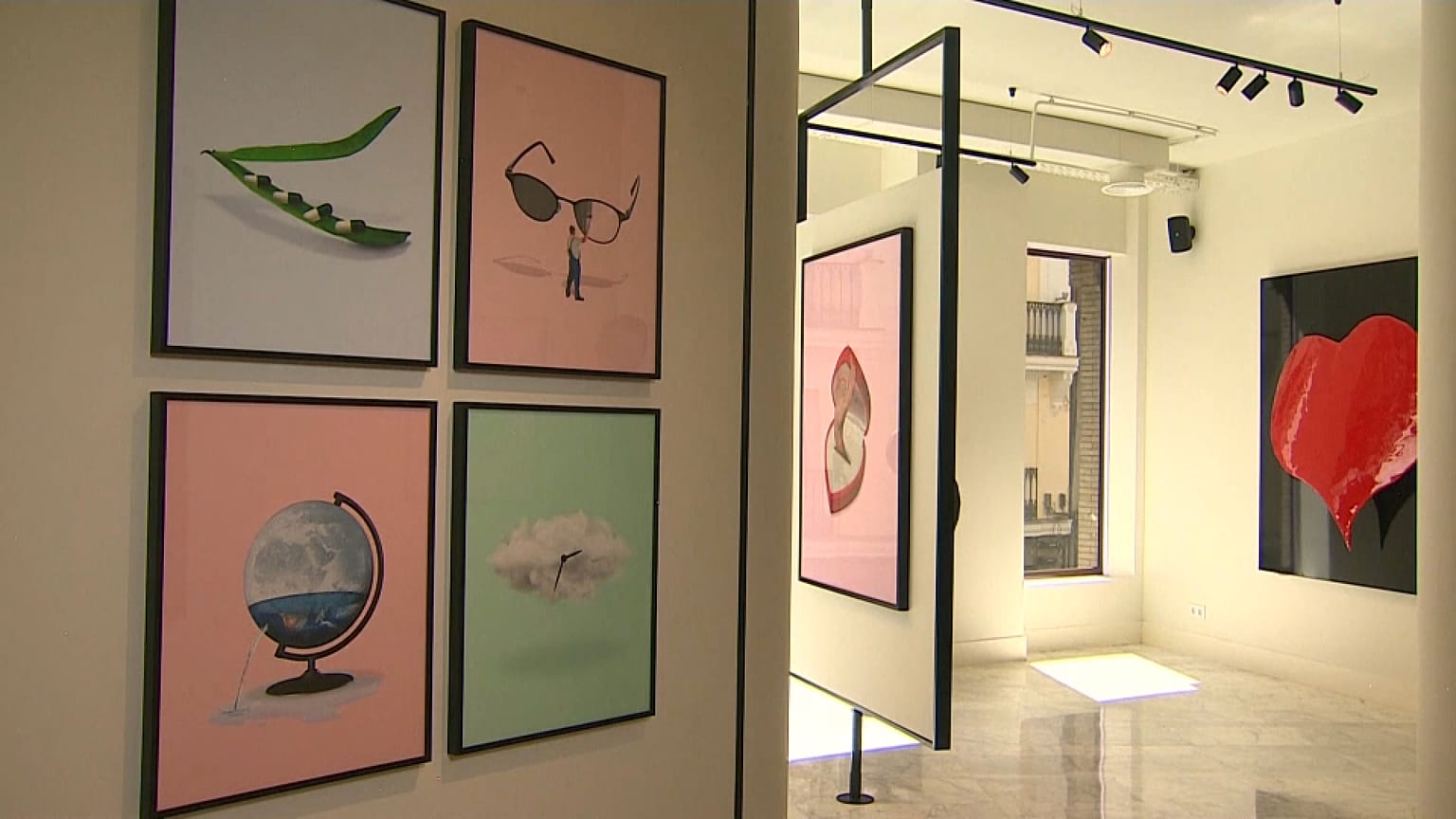 Blick auf die Ausstellung in Madrid