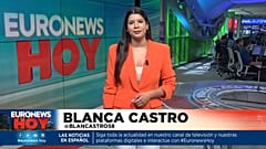 Blanca Castro presenta la edición de Euronews Hoy. 