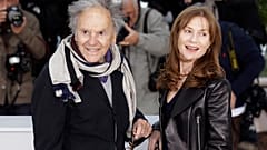 Jean-Louis Trintignant an der Seite von Kollegin Isabelle Huppert 2012 in Cannes