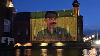 Öcalan ve PKK sembollerinin binalara yansıtıldığı İsveç'ten açıklama