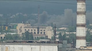 قصف على مدينة ليسيتشانك في دونباس 