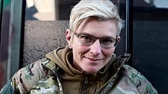 Julia Pajewska bei ihrer Arbeit in Mariupol
