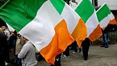 Irish flags in Dublin, May 2011.