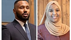 Composite image showing Suldaan Said Ahmed and Marian Hussein