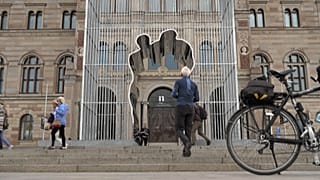 Ai Weiwei piece 'Arch' installed in central Stockholm