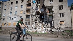 Разрушенный жилой дом в городе Бахмут Донецкой области
