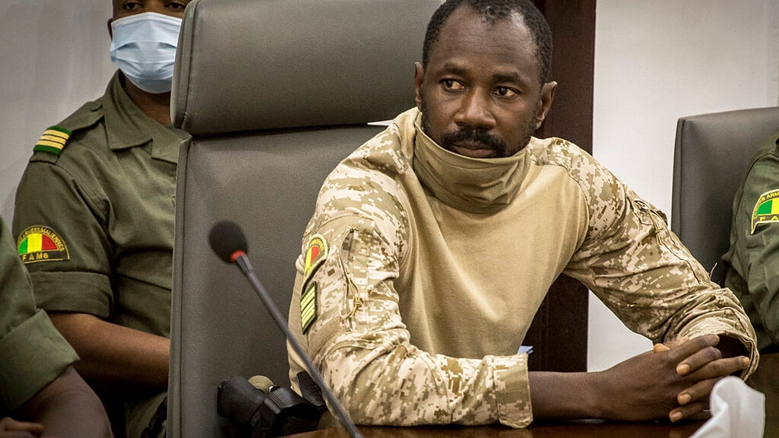 Colonnello Assimi Goita, a capo della giunta militare in Mali