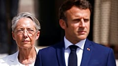 La Première ministre Elisabeth Borne et le président Emmanuel Macron / Paris, le 18/06/2022