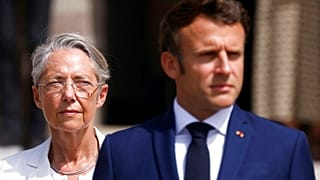 La Première ministre Elisabeth Borne et le président Emmanuel Macron / Paris, le 18/06/2022