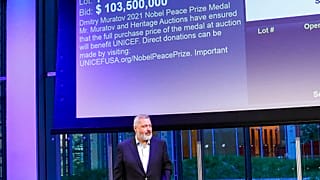 Rekorderlös für Nobelpreismedaille