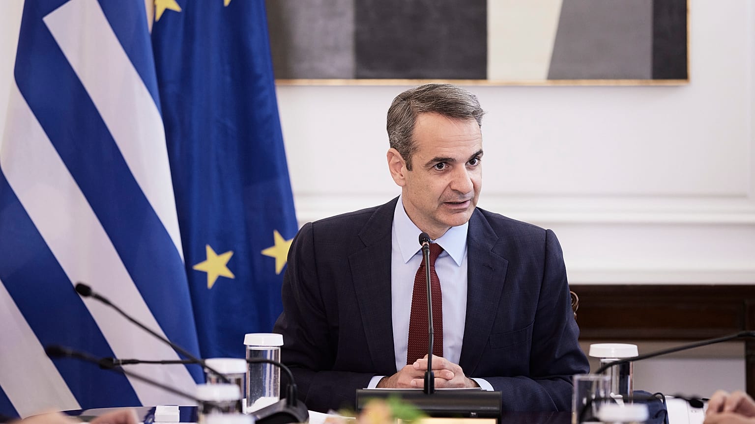 Ο Έλληνας πρωθυπουργός Κυριάκος Μητσοτάκης