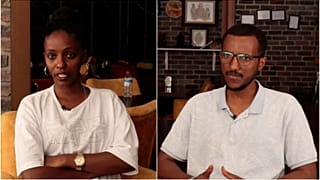 Ankara'da polis baskısına maruz kaldıklarını belirten Afrika asıllı işletmeciler Mesaret Karakaya ve Muhammed İsa Abdullah.