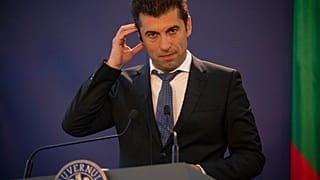 Le Premier ministre bulgare Kiril Petkov à Bucarest, Roumanie, le 29 avril 2022.