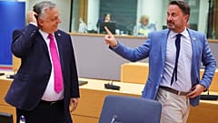 Die Ministerpräsidenten von Ungarn und Luxemburg, Viktor Orban und Xavier Bettel