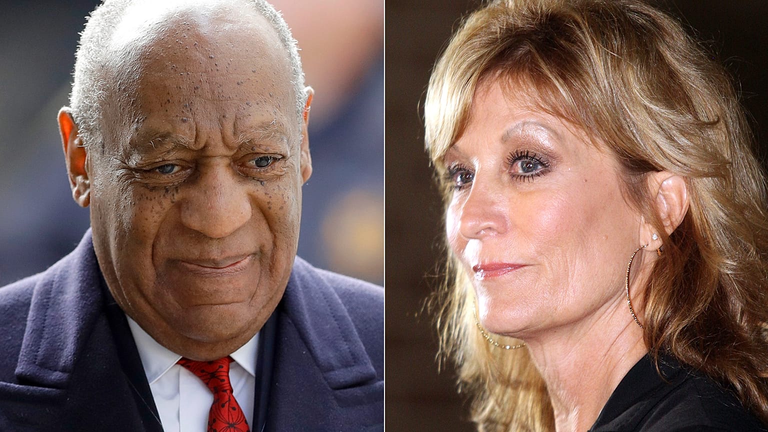 Judy Huth (solda) ünlü aktör Bill Cosby'ye karşı açtığı cinsel taciz davasını kazandı