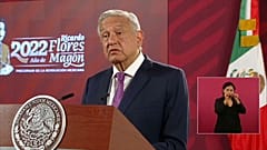 El presidente mexicano, Andrés Manuel López Obrador, durante su conferencia diaria