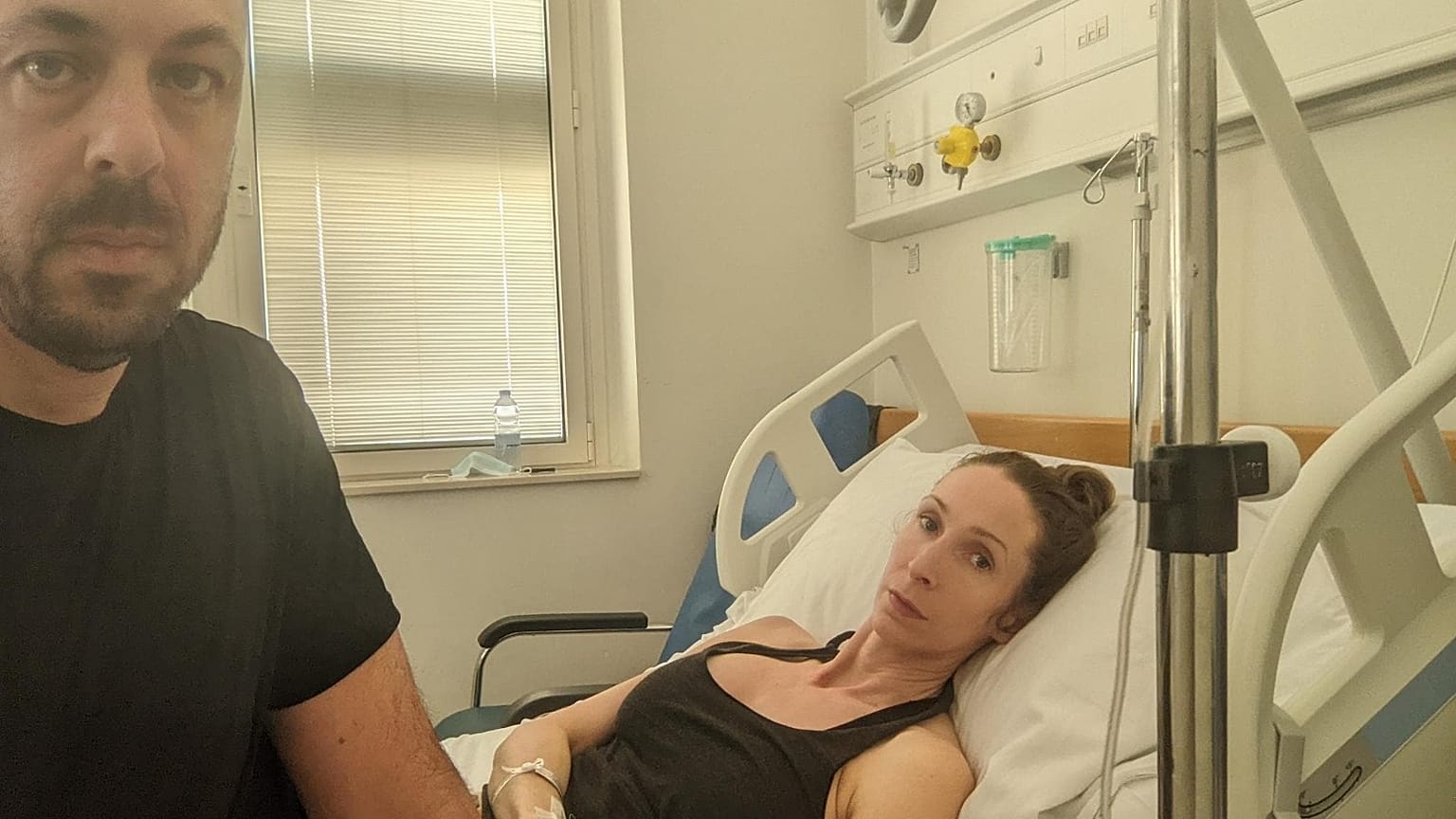 The US couple in hospital