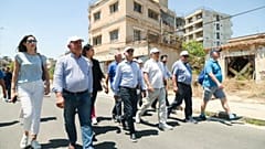 Φωτογραφία από την επίσκεψη στο Βαρώσι του Προέδρου του ΔΗΣΥ και υποψήφιου για την Προεδρία, Αβέρωφ Νεοφύτου